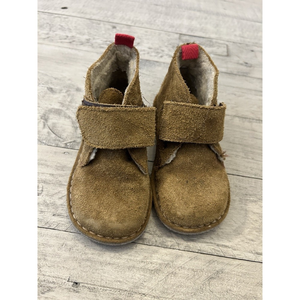 Mini Boden Boys Brown Suede Chukka Boots -Baby Boy Size 23 (US 7)